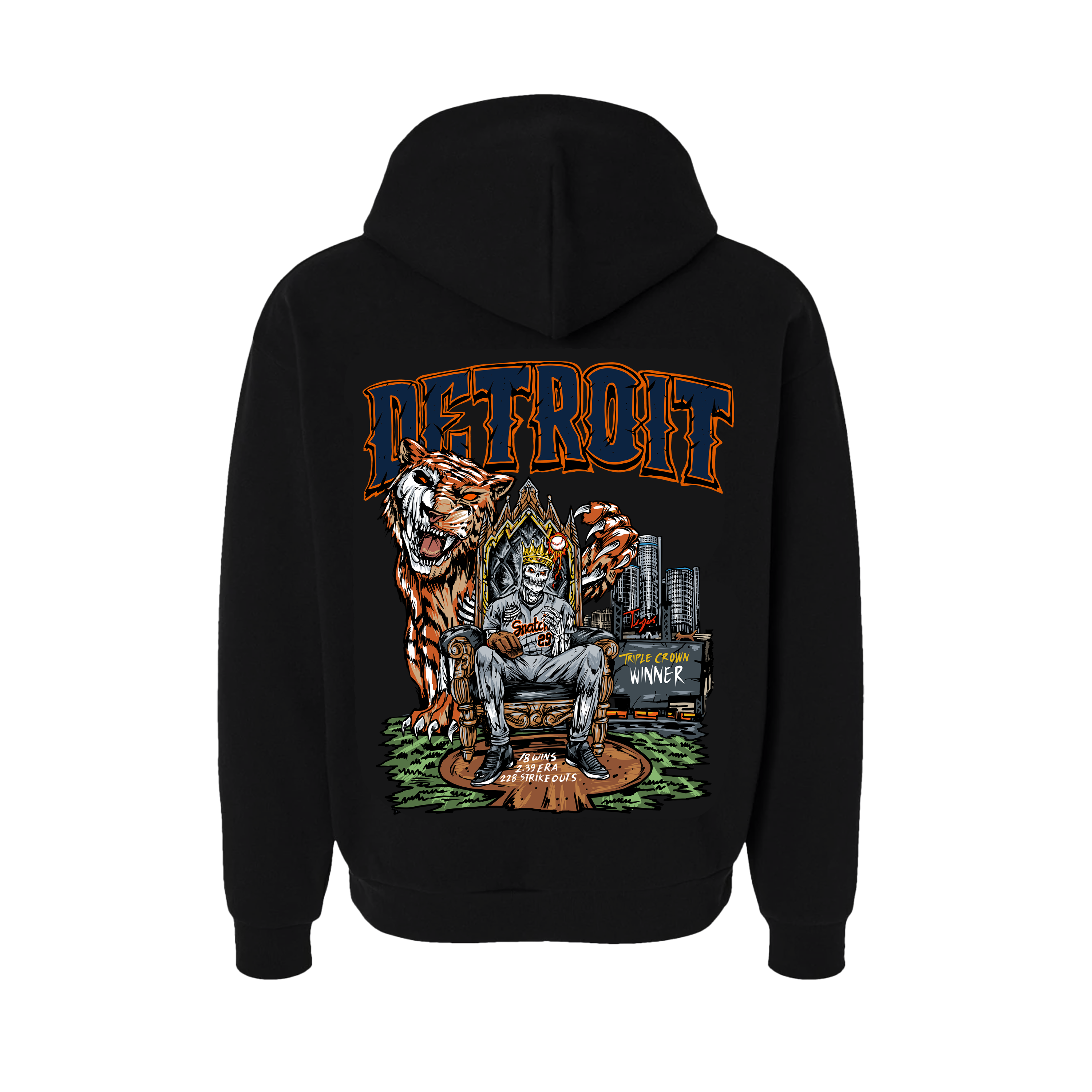 Detroit Baseball Heavy Hoodie