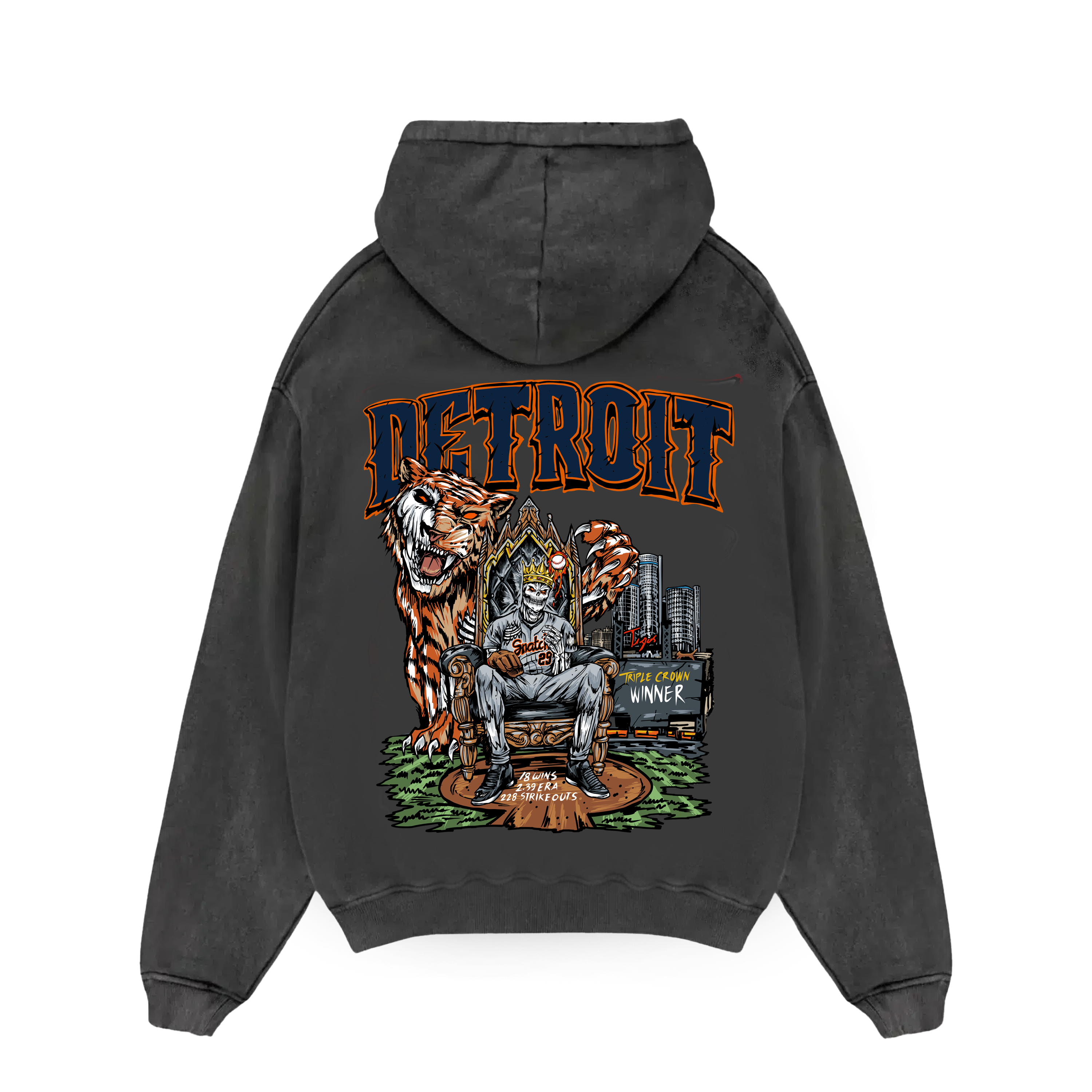 Detroit Baseball Heavy Hoodie