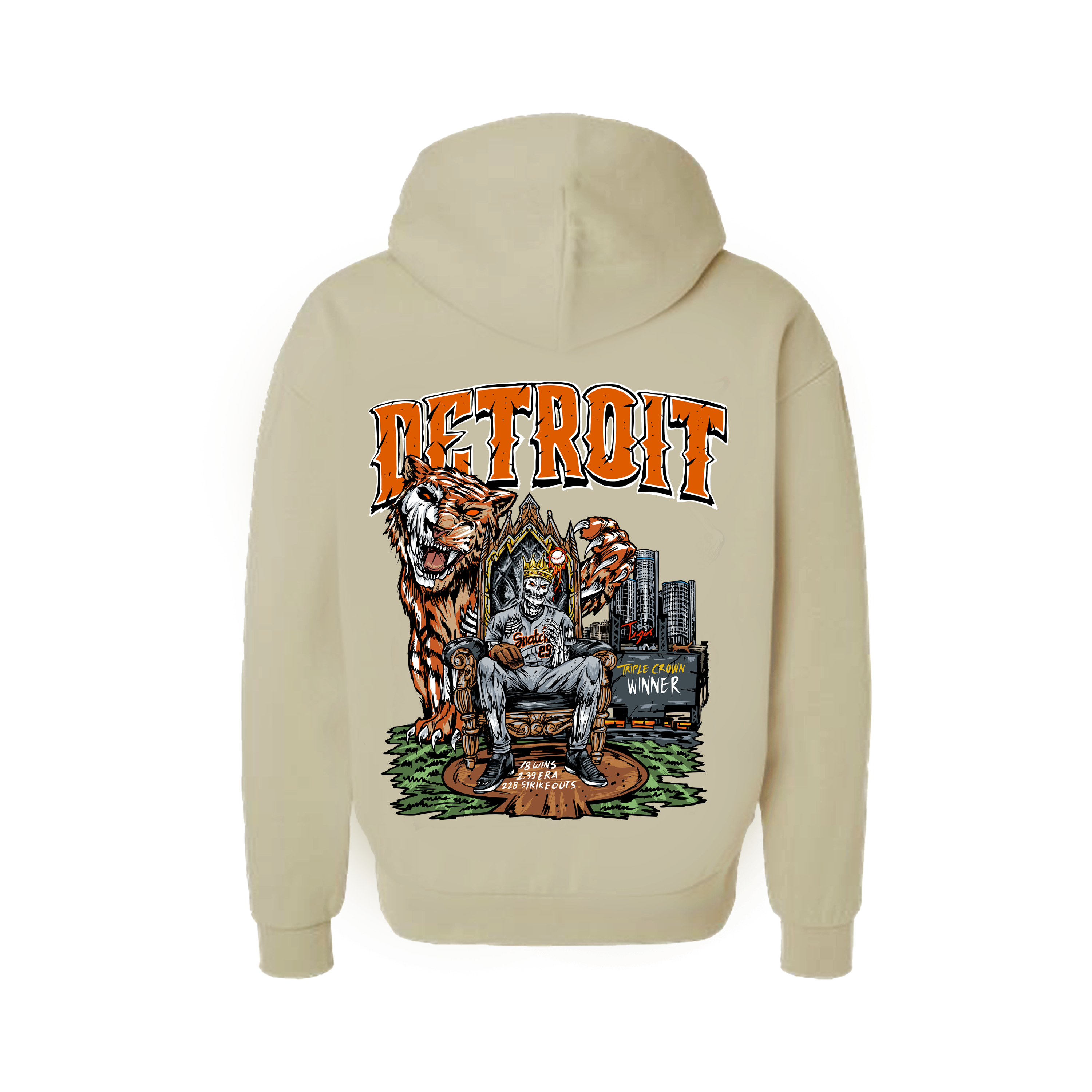 Detroit Baseball Heavy Hoodie