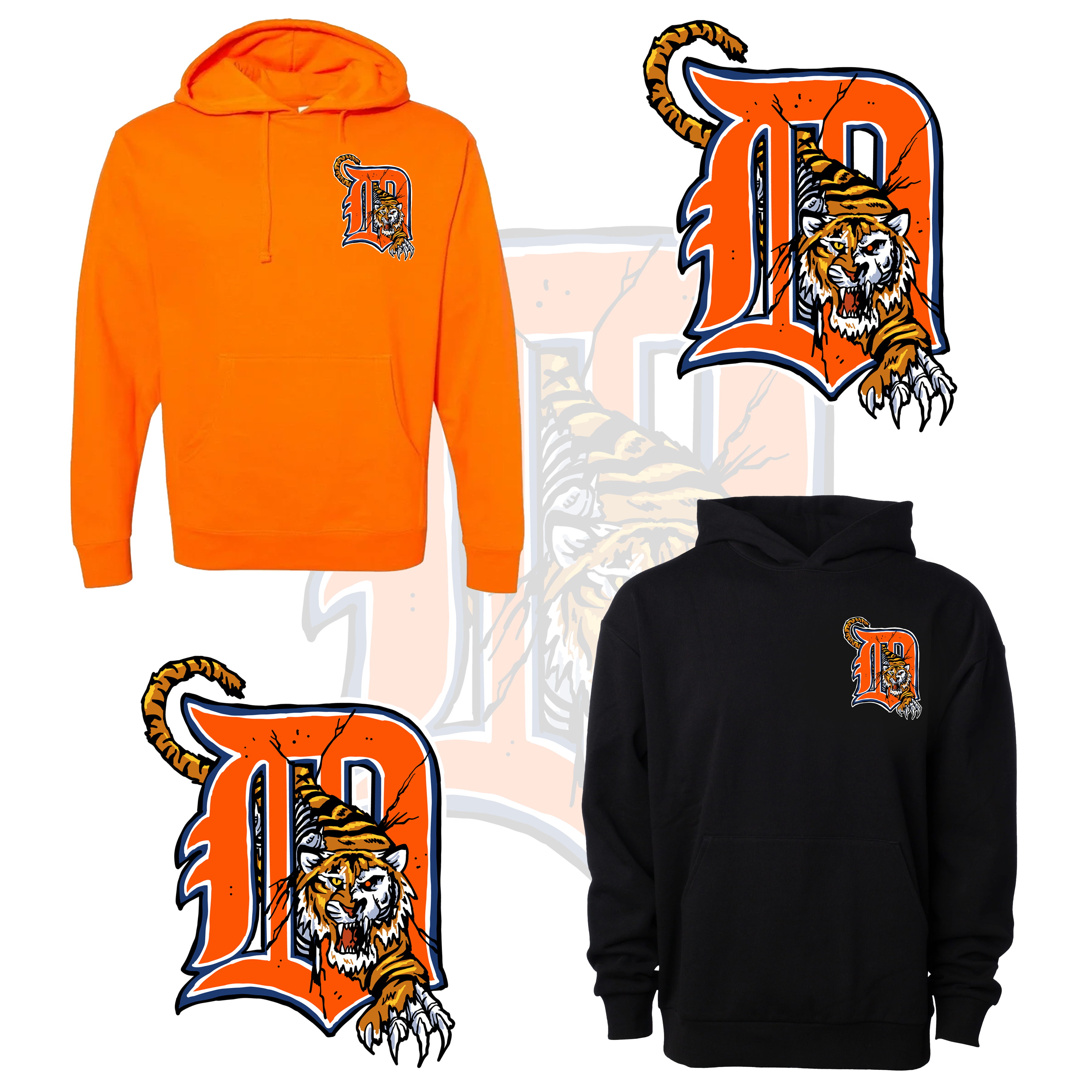 Detroit Baseball Heavy Hoodie